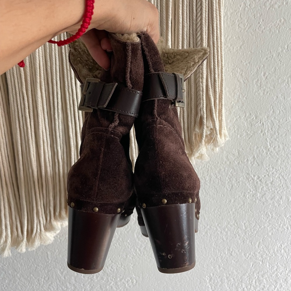 UGG Booties wooden heel - Picture 6 of 7